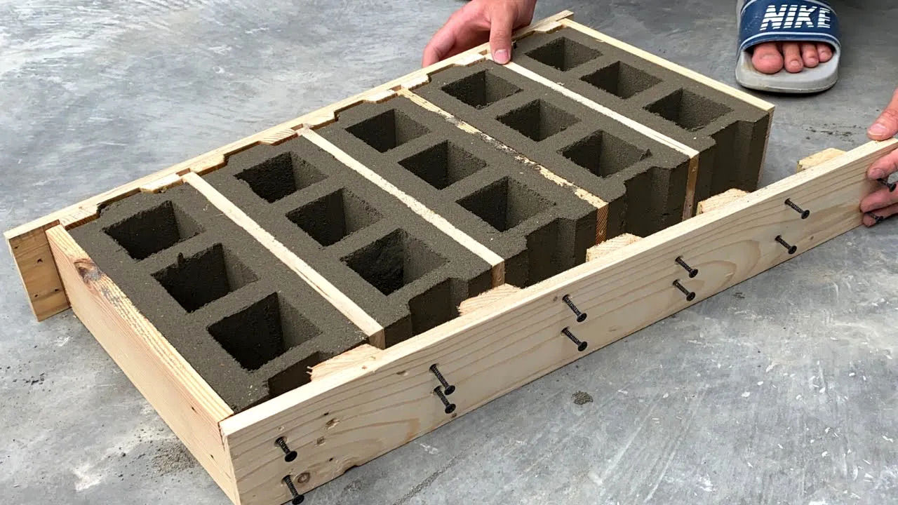 (ویدئو) بلوک سیمانی نخرید؛ با استفاده از پالت چوبی خودتان بلوک بسازید