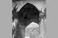عکس| سفر در زمان؛ سردر مسجد مادر شاه در سال ۱۲۸۶ هجری شمسی