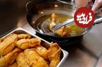 ببینید؛ غذای خیابانی در تایلند؛ مرغ سرخ شده با برنج، تخم مرغ و سبزیجات در بانکوک