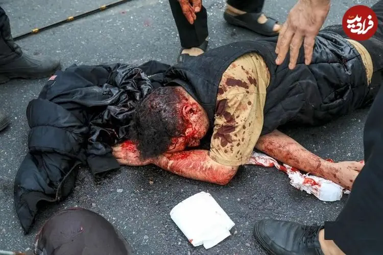 تصاویر دلخراش از حمله موشکی به اتوبان شهید باقری تهران