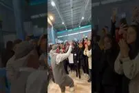 (ویدئو) آوزخوانی تازه و جالب صادق بوقی در نمایشگاه گردشگری تهران
