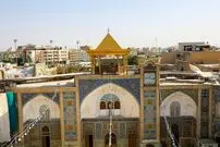 عکس| سفر به ایران قدیم؛ صحن حرم حضرت معصومه (س) در دوران احمدشاه قاجار
