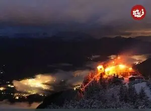عکس| آتش‌سوزی، اقامتگاه کوهستانی هیتلر را ویران کرد