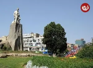 عکس| سفر زمان؛ تصویری از «میدان فردوسی» در دهۀ 1340