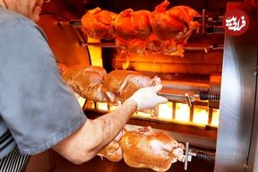 ببینید؛ غذای خیابانی در آمریکا؛ مرغ کامل کبابی و ساندویچ مرغ در شیکاگو 