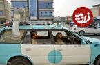 ببینید؛ کولرهای دست‌ساز، راه‌حل راننده‌ تاکسی‌های افغان در گرمای شدید