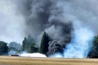 ببینید؛ سقوط وحشتناک هواپیما و خرابی گسترده در این شهر