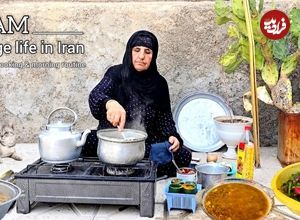 ببینید؛ غذای روستایی در ایلام؛ تهیه عدسی توسط مادربزرگ روستایی