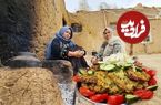 ببینید؛ غذای روستایی در افغانستان؛ پخت کوکوی سبزیجات