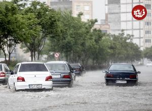 ببینید؛ باران شدید بندرانزلی را زیر آب برد؛ آبگرفتگی ۳۵ خانه