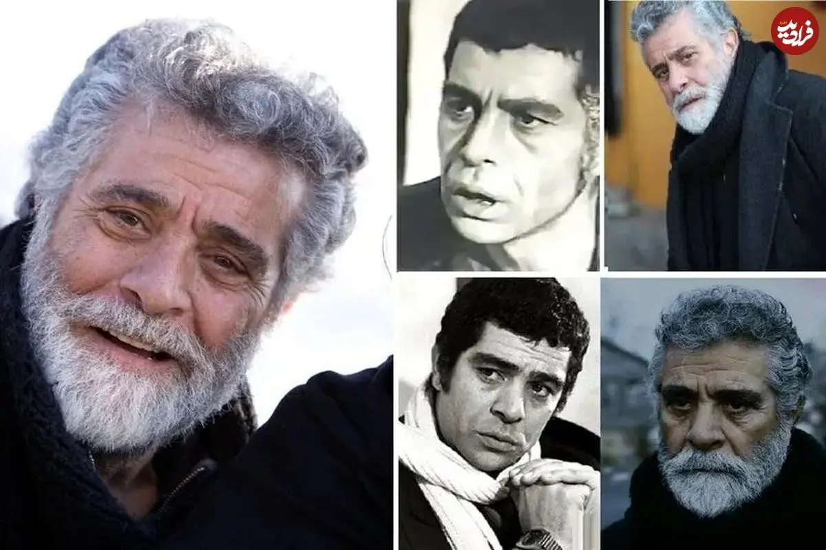 عکس| سفر در زمان؛ «بهروز وثوقی» با تیپ چرمی و دوربین عکاسی در طبیعت؛ دهه 50