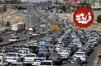 عکس| سفر به ایران قدیم؛ یک کالسکۀ چهاراسبه در جادۀ تهران-قزوین در زمان ناصرالدین شاه