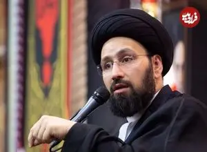 عکس| سفر زمان؛ «سید علی خمینی» در خردسالی در کنار پدربزرگ؛ دهۀ 60