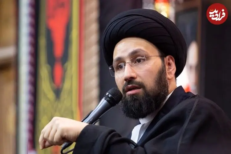 عکس| سفر زمان؛ «سید علی خمینی» در خردسالی در کنار پدربزرگ؛ دهۀ 60