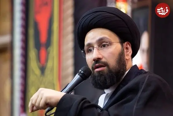 عکس| سفر زمان؛ «سید علی خمینی» در خردسالی در کنار پدربزرگ؛ دهۀ 60