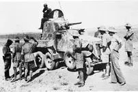 عکس| سفر در زمان؛ مانور نظامی نیروهای انگلیسی در خاک ایران؛ سال 1320