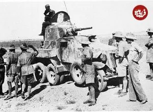 عکس| سفر در زمان؛ مانور نظامی نیروهای انگلیسی در خاک ایران؛ سال 1320