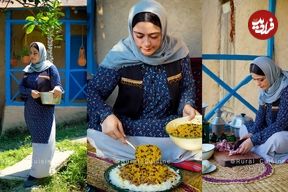 ببینید؛ غذای روستایی در ایران؛ پخت طعام پلو مازندرانی در روستایی جنگلی