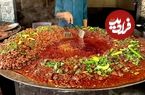 ببینید؛ غذای خیابانی در پاکستان؛ پخت یک غذای محبوب با جگر گاو، فلفل و ادویه در کراچی