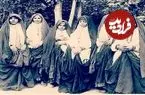 عکس؛ سفر در زمان؛ زنان و مردان در کنار چرخ و فلک دوره قاجار