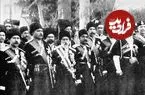تصویر| سفر زمان؛ عکس یادگاری افسران روسی و ایرانی قزاقخانه در اواخر دوره قاجار