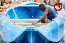 ببینید| مراحل ساخت یک قایق با تانکر آب 5000 لیتری در اندونزی