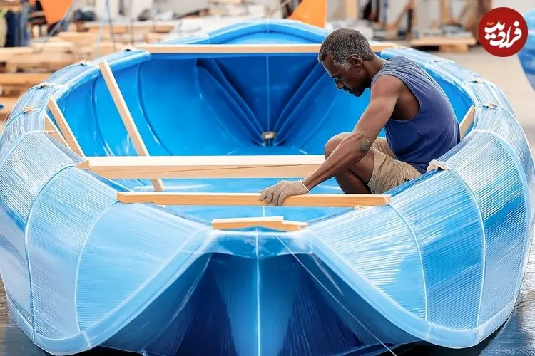 ببینید| مراحل ساخت یک قایق با تانکر آب 5000 لیتری در اندونزی