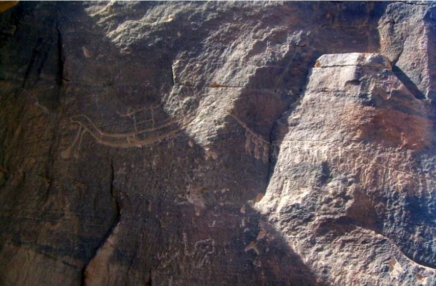 (تصویر) معمای خدایان مرموز پیش از فراعنه مصر بر صخره‌ 5000 سالۀ