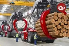 ببینید| مراحل تولید ماشین آلات قدرتمند چوب خردکن در کارخانه ای در سوئد