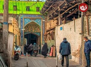 عکس| سفر به ایران قدیم؛ «کوچه زغالی‌های تجریش»؛ یک قرن قبل و امروز