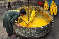 ببینید| فرآیند تولید صابون رختشویی به روش سنتی در پاکستان