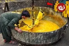 ببینید| فرآیند تولید صابون رختشویی به روش سنتی در پاکستان