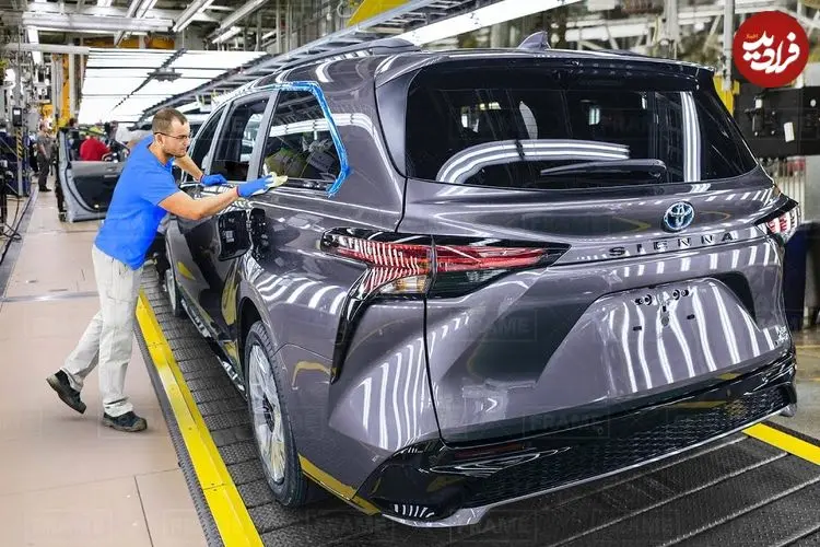 ببینید| صفر تا صد طراحی و تولید تویوتا سیه‌نا در کارخانه ای مدرن در ژاپن