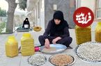 ببینید؛ غذای روستایی در ایران؛ پخت آش رشته اصیل توسط مادربزرگ ایلامی