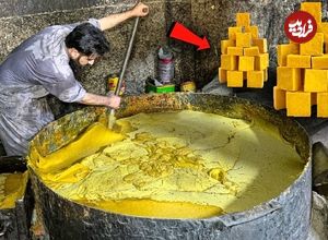 ببینید؛ فرآیند تولید صابون رختشویی در کارگاهی در پاکستان از نمای نزدیک