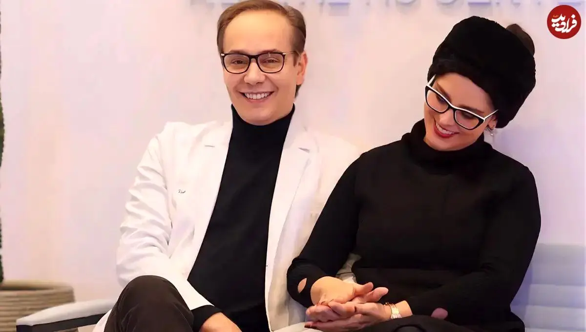 تصاویر؛ لبخند گرم «غزل شاکری» و همسرش؛ لحظه‌ای صمیمی در محیط کار دکتر هاشمی