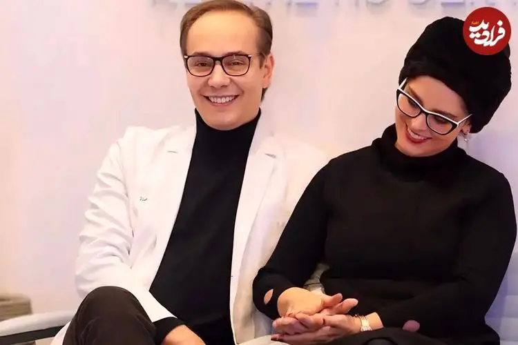 تصاویر؛ لبخند گرم «غزل شاکری» و همسرش؛ لحظه‌ای صمیمی در محیط کار دکتر هاشمی