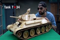 ببینید؛ مراحل دیدنی ساخت مدل مینیاتوری تانک T-34 ارتش شوروی سابق