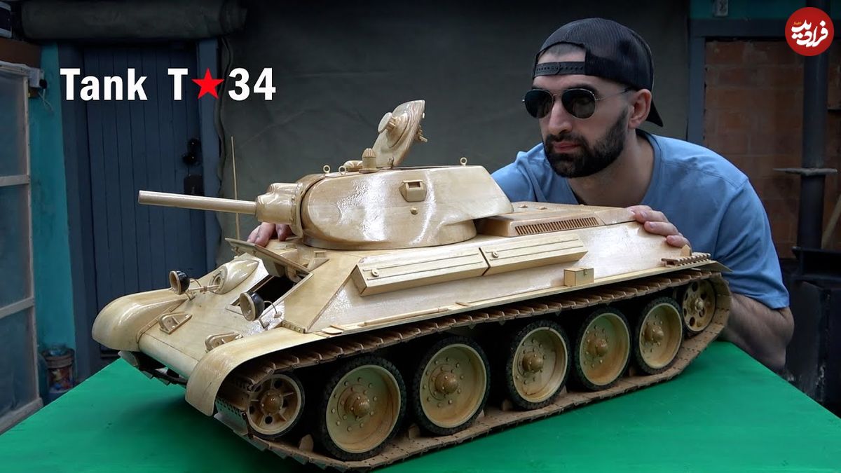 ببینید؛ مراحل دیدنی ساخت مدل مینیاتوری تانک T-34 ارتش شوروی سابق
