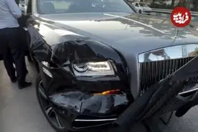 ببینید؛ تصادف سنگین رولزرویس و مرسدس بنز CLS در شمال تهران