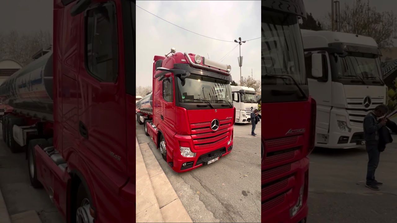 (ویدئو) اولین کامیون مرسدس بنز بدون آینه بغل در ایران چگونه کار می کند؟