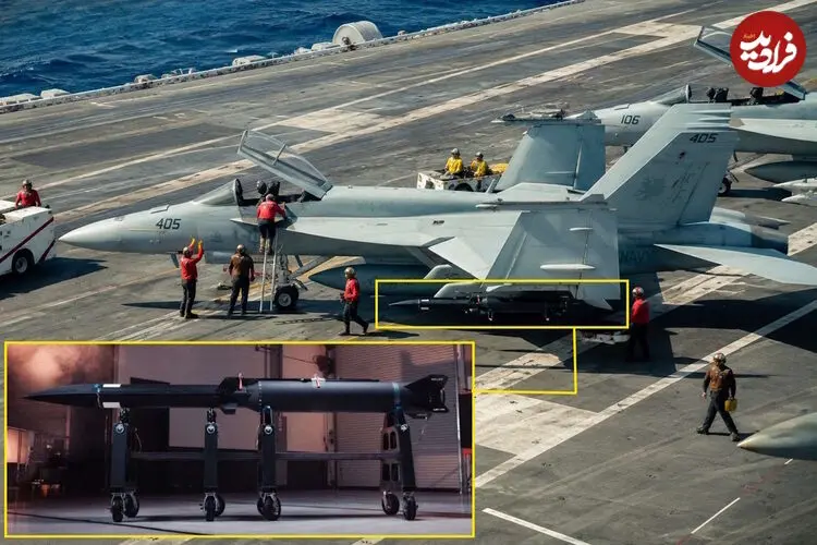 ببینید| آزمایش پروازی موشک هایپرسونیک Blackbeard روی جنگنده F/A-18 انجام شد