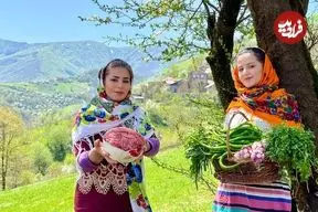 ببینید| غذای روستایی در ایران؛ پخت نان و تاس کباب