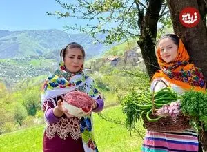 ببینید| غذای روستایی در ایران؛ پخت نان و تاس کباب