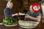 ببینید؛ غذای روستایی در داغستان؛ پخت کُتاب (Kutab) با سبزیجات بهاری