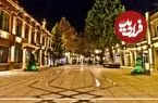 عکس| سفر زمان؛ دسته‌بندی قالی‌های صادراتی در یک کاروانسرا در گنجۀ آذربایجان؛ 120 سال قبل