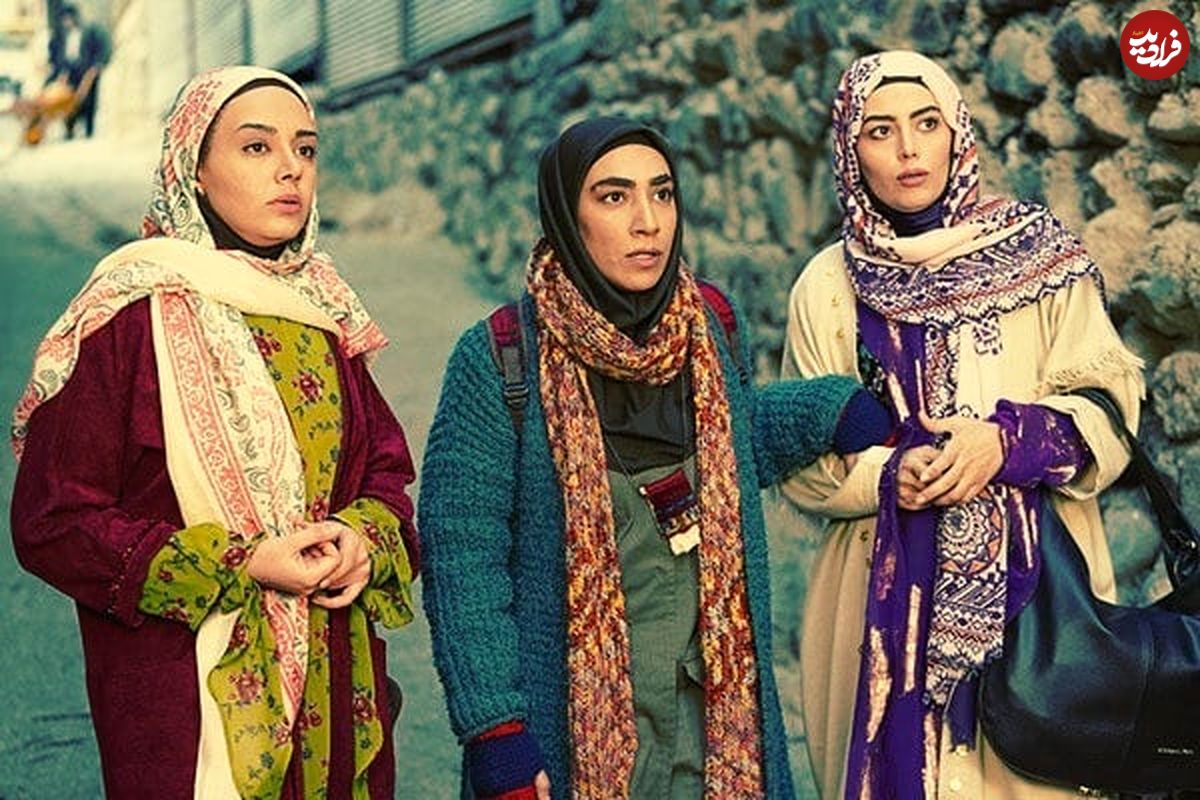 عکس| سفر در زمان؛ «کژال، ادریس، روژان و شیرین» در پشت صحنه سریال نون خ 1؛ سال 97