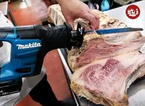 ببینید| غذای خیابانی در ژاپن؛ پخت استیک با گوشت گاو واگیو در توکیو