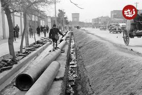عکس؛ سفر در زمان؛ ۷۰ سال پیش آب لوله‌کشی در تهران به خانه‌ها رسید!