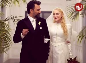 عکس؛ نخستین «عکس ماه‌عسل» زوج ۴۵ و ۳۸ ساله سینما؛ ازدواج آرام جعفری و بابک انصاری 